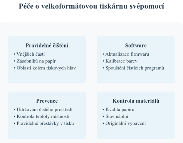 Jak udržet velkoformátovou tiskárnu v perfektním stavu